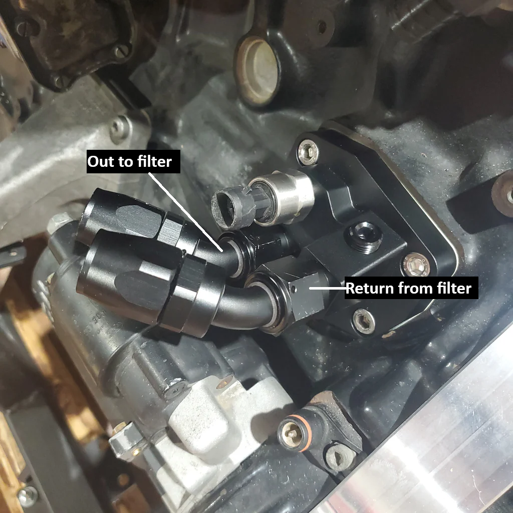 Oil Filter Relocation Plate - om606, om603