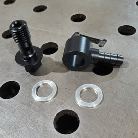 M12 to 8MM Hose Barb Banjo Fitting