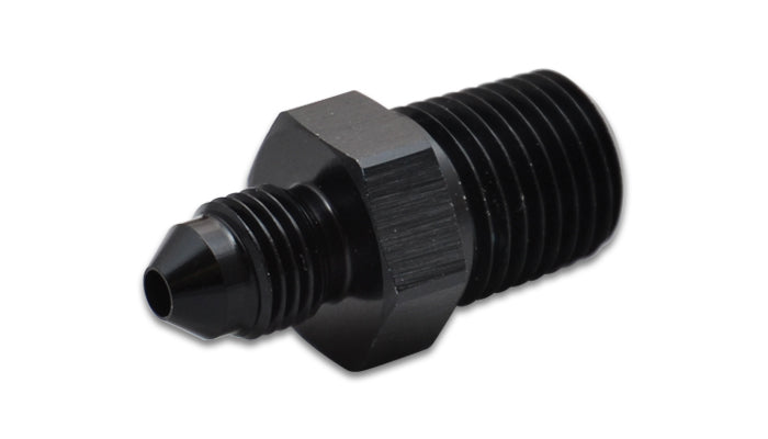 Vibrant -4AN to 1/4in NPT Straight Adapter Fitting - Aluminum